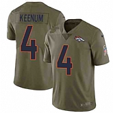 Nike Broncos 4 Case Keenum Olive Salute To Service Limited Jersey Dzhi,baseball caps,new era cap wholesale,wholesale hats